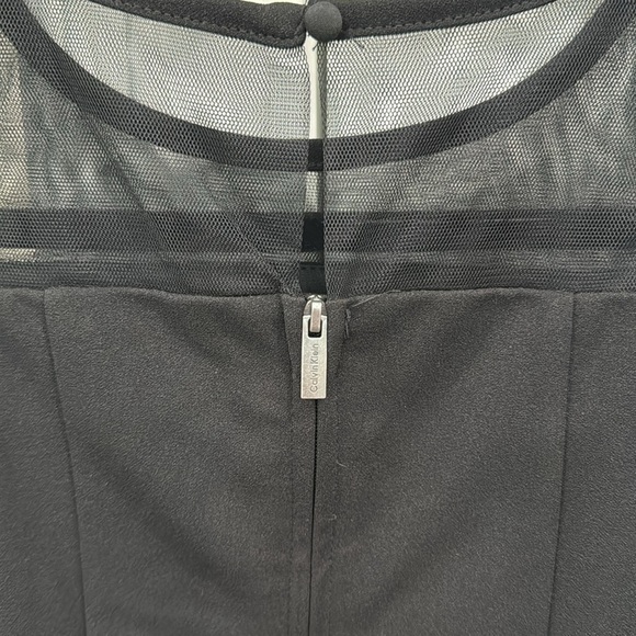 Calvin Klein Girls Black Dress Party Wedding Holiday, Bow, size 8 Fancy Formal - Picture 10 of 11